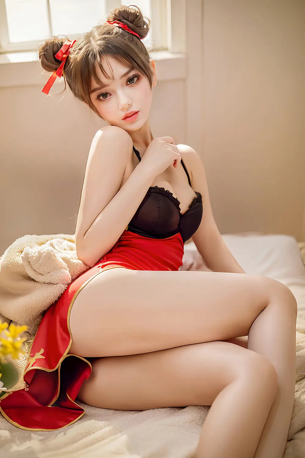 TopLoveDoll|Poupée sexuelle asiatique hypnotique de petite taille, disponible en plusieurs tailles, pour cosplay d'anime - Sugar