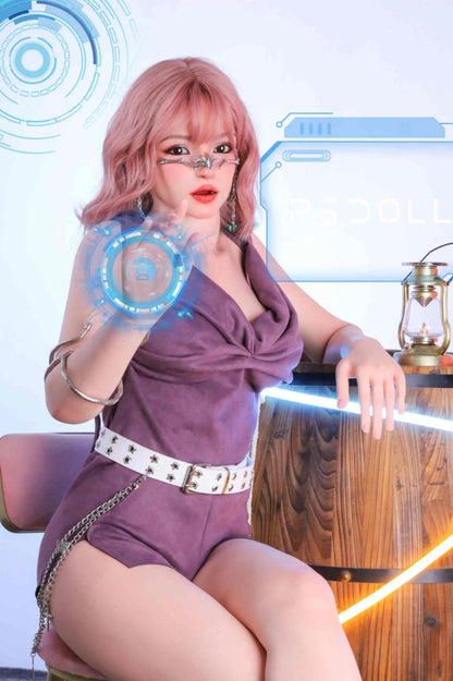 Aurora sexy Jedi cosplay roleplay sex doll, playing with your lightsaber collections at the home bar, calling up some futuristic interfaces- Star Wars fantasy companion by TopLoveDoll
