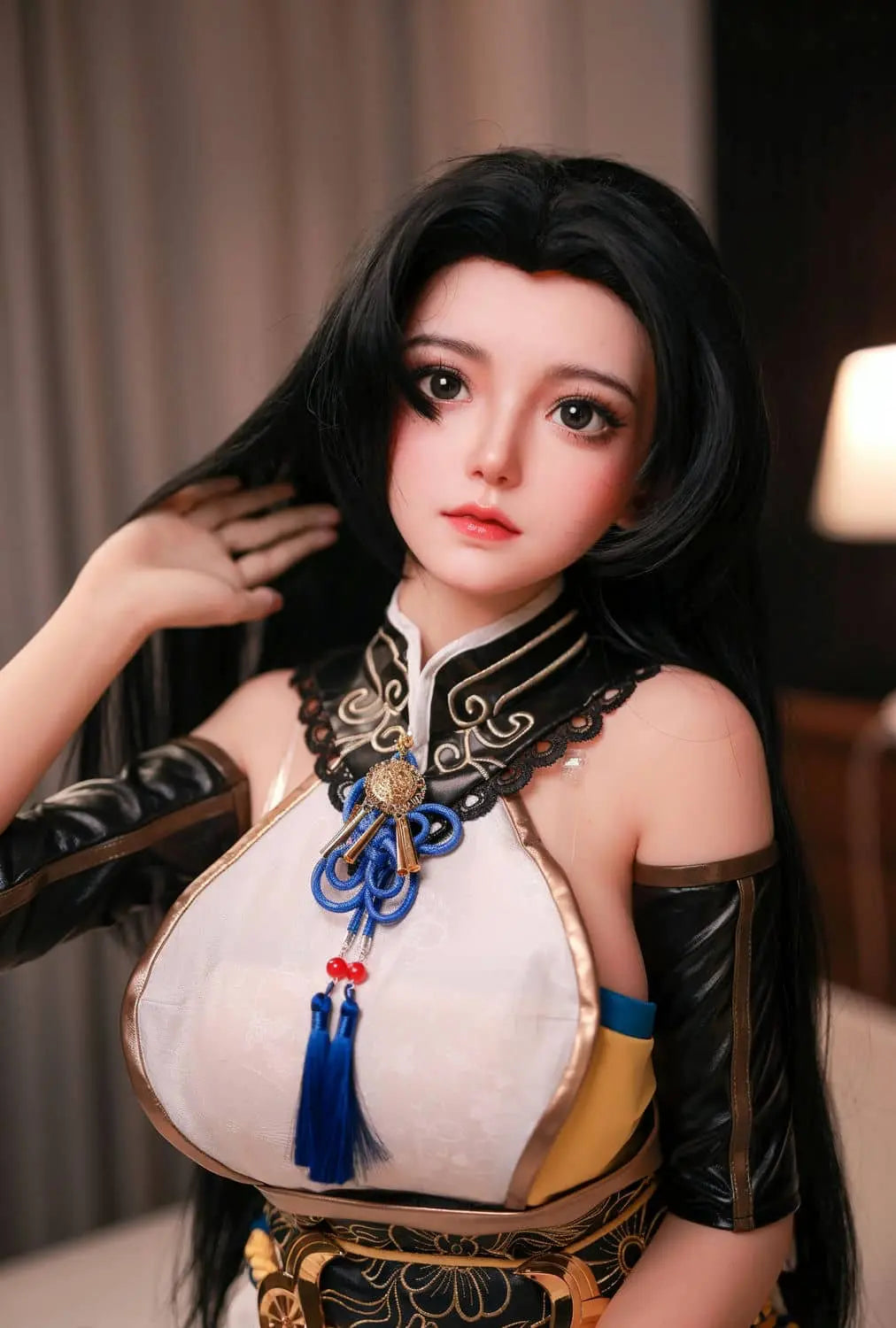 Tsuchimikado Koharu Naraka Bladepoint BJD sex doll in kneeling pose - Visit toplovedoll.com to see more of it.