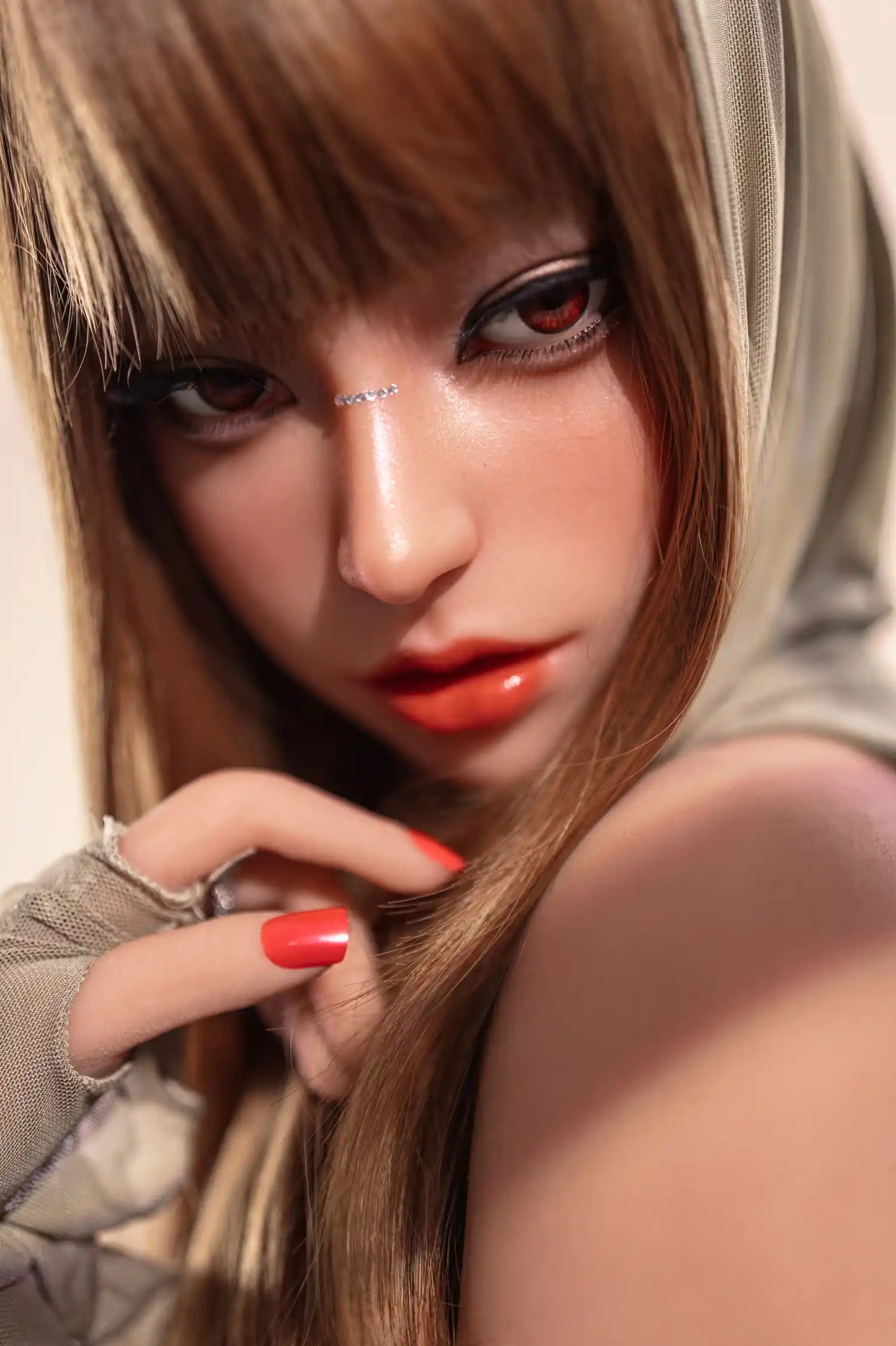 TopLoveDoll | Miko Brunette Jedi - Sweat à capuche Wasteland - Poupée sexuelle BJD anime