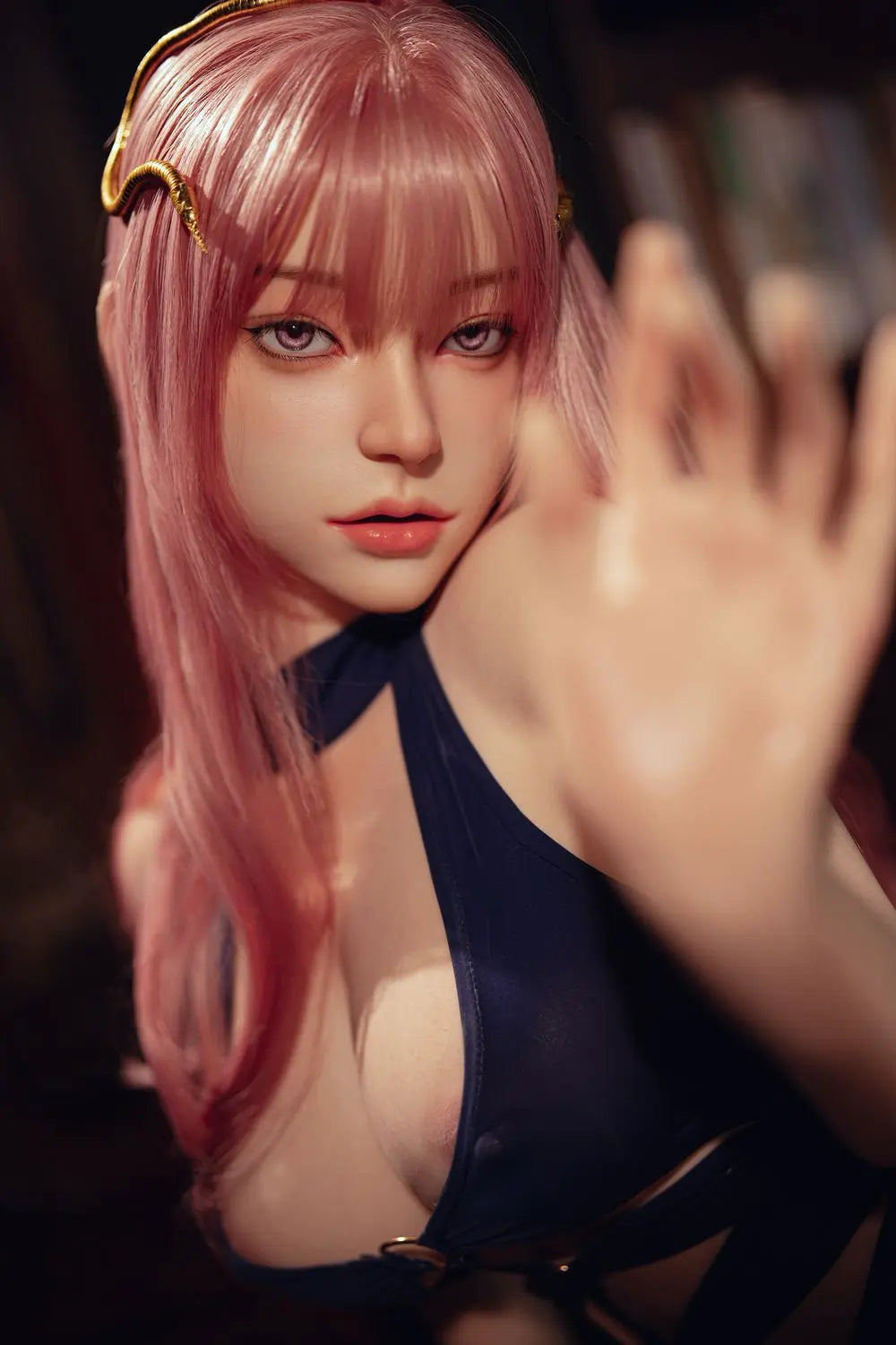 TopLoveDoll | Miko Astrologue - Poupée sexuelle BJD asiatique aux cheveux roses, style anime