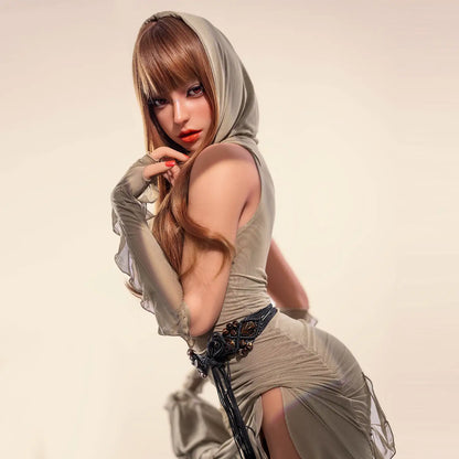 TopLoveDoll | Miko Brunette Jedi - Sweat à capuche Wasteland - Poupée sexuelle BJD anime