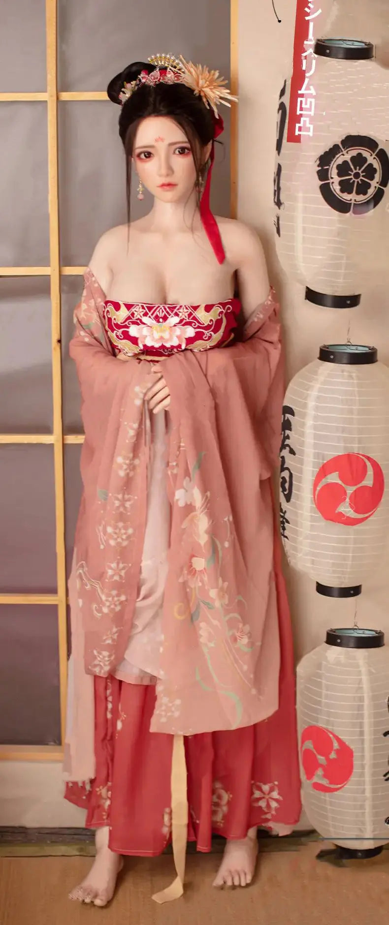 TopLoveDoll | Miko, call-girl chinoise ancienne - Poupée sexuelle BJD anime Hanfu rouge