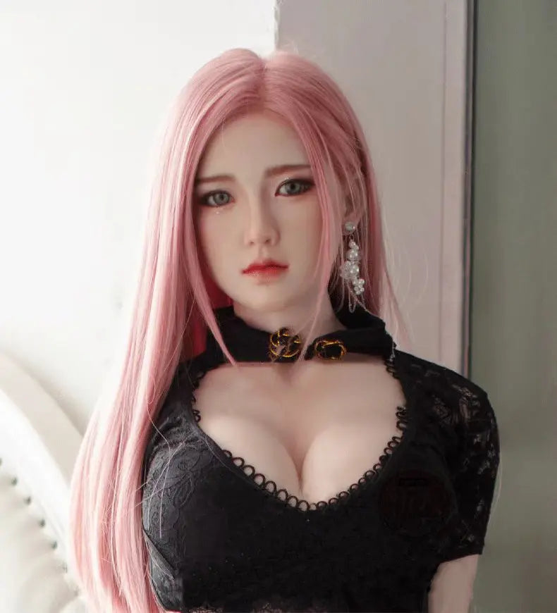 Poupée réaliste asiatique aux cheveux roses en TPE - Sena | TopLoveDoll