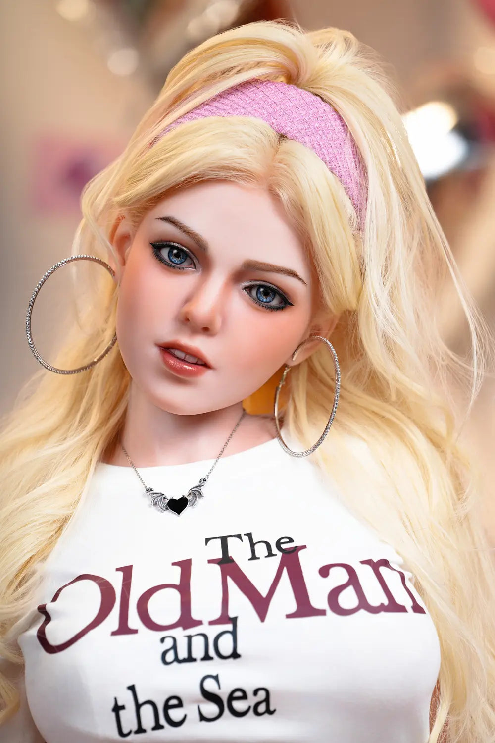 Premium blonde sex doll Raya with cheerleader energy - sorority queen inspired pink-loving companion sex doll from toplovedoll.com