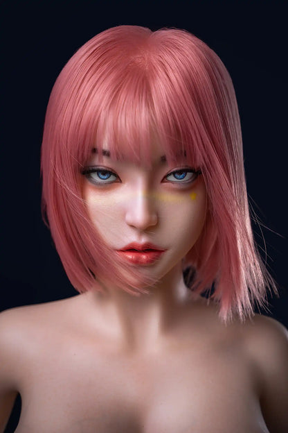 TopLoveDoll | Miko Cyborg - Poupée sexuelle BJD anime futuriste aux cheveux roses