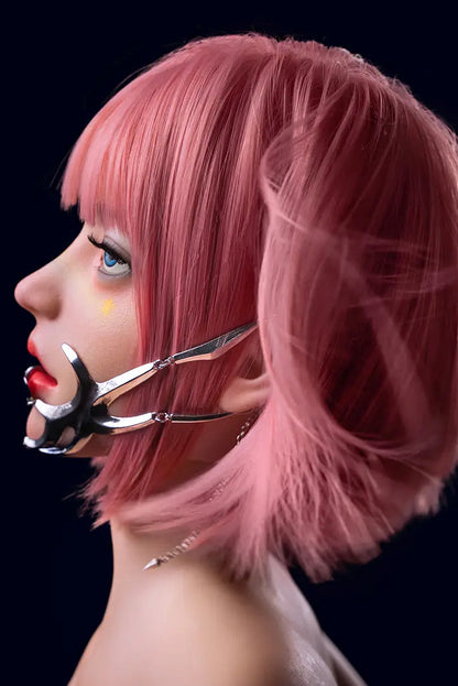 TopLoveDoll | Miko Cyborg - Poupée sexuelle BJD anime futuriste aux cheveux roses