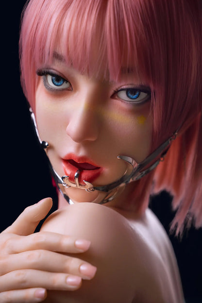 TopLoveDoll | Miko Cyborg - Poupée sexuelle BJD anime futuriste aux cheveux roses