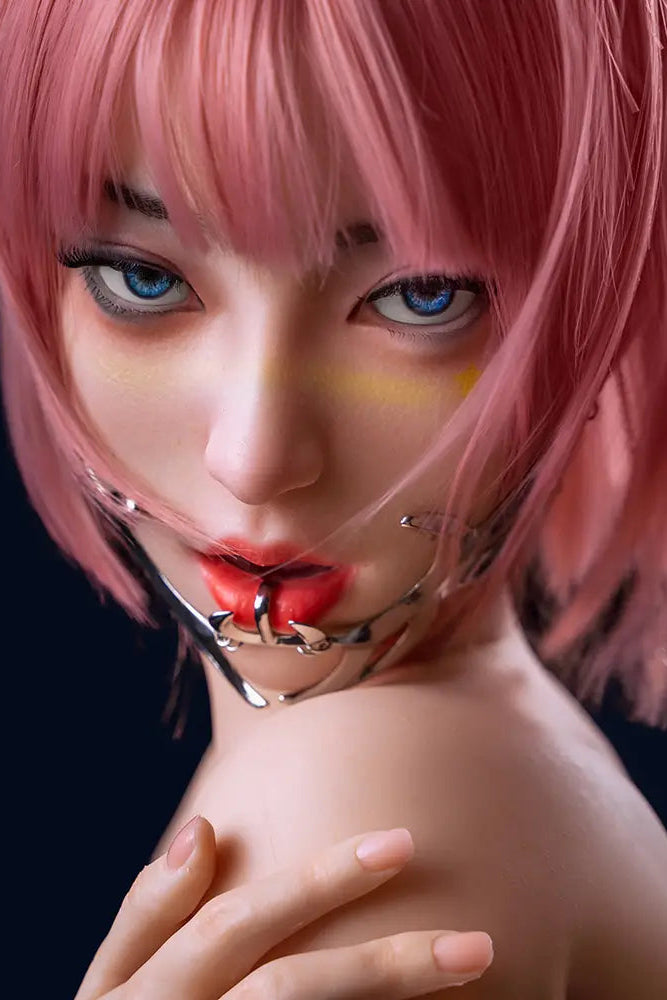 TopLoveDoll | Miko Cyborg - Poupée sexuelle BJD anime futuriste aux cheveux roses