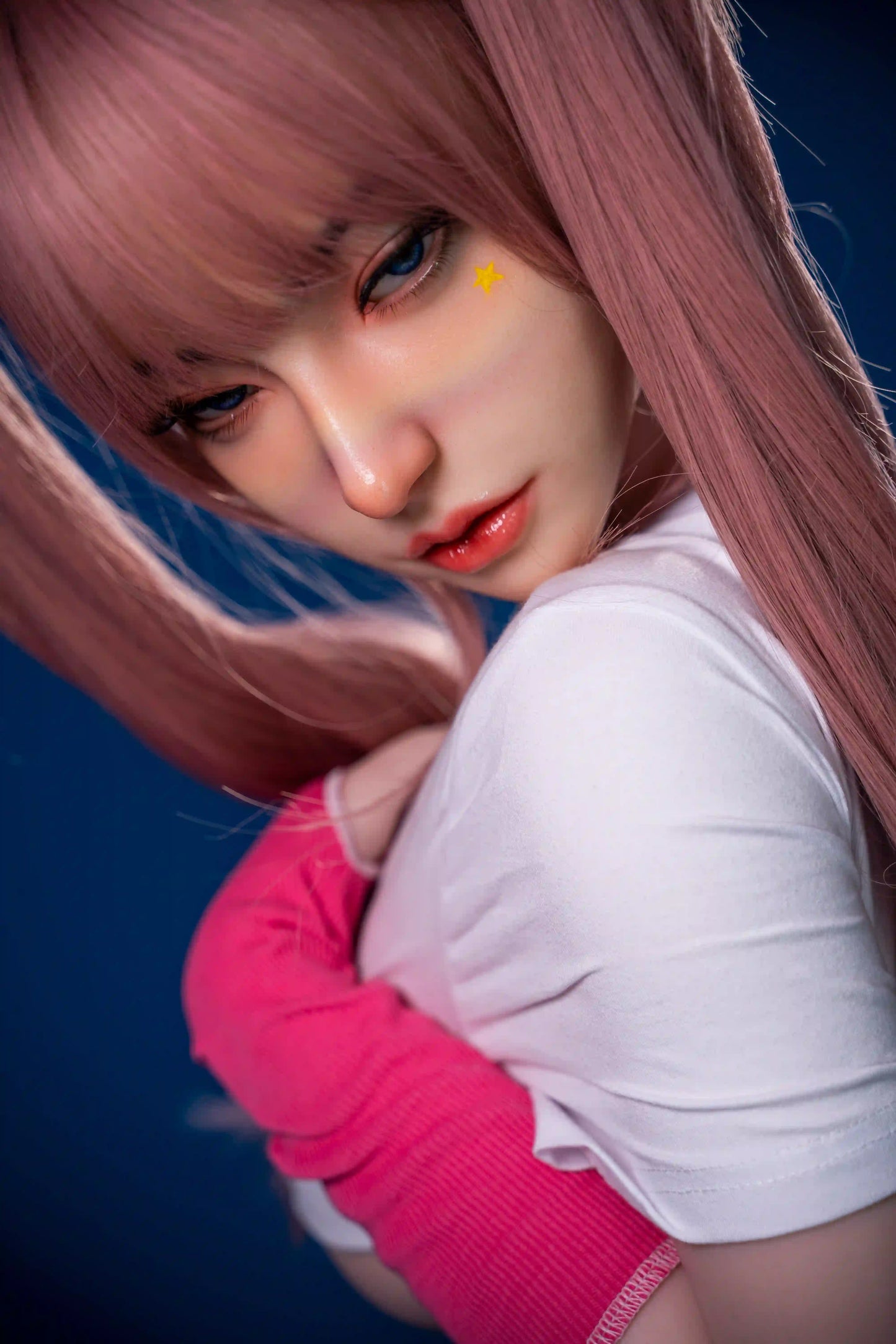 TopLoveDoll | Miko Cyborg - Poupée sexuelle BJD anime futuriste aux cheveux roses