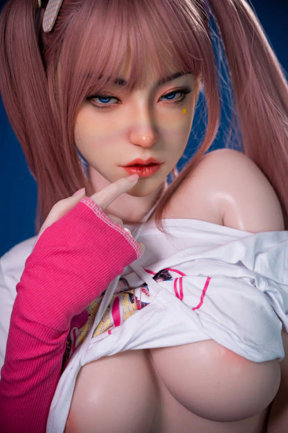 TopLoveDoll | Miko Cyborg - Poupée sexuelle BJD anime futuriste aux cheveux roses