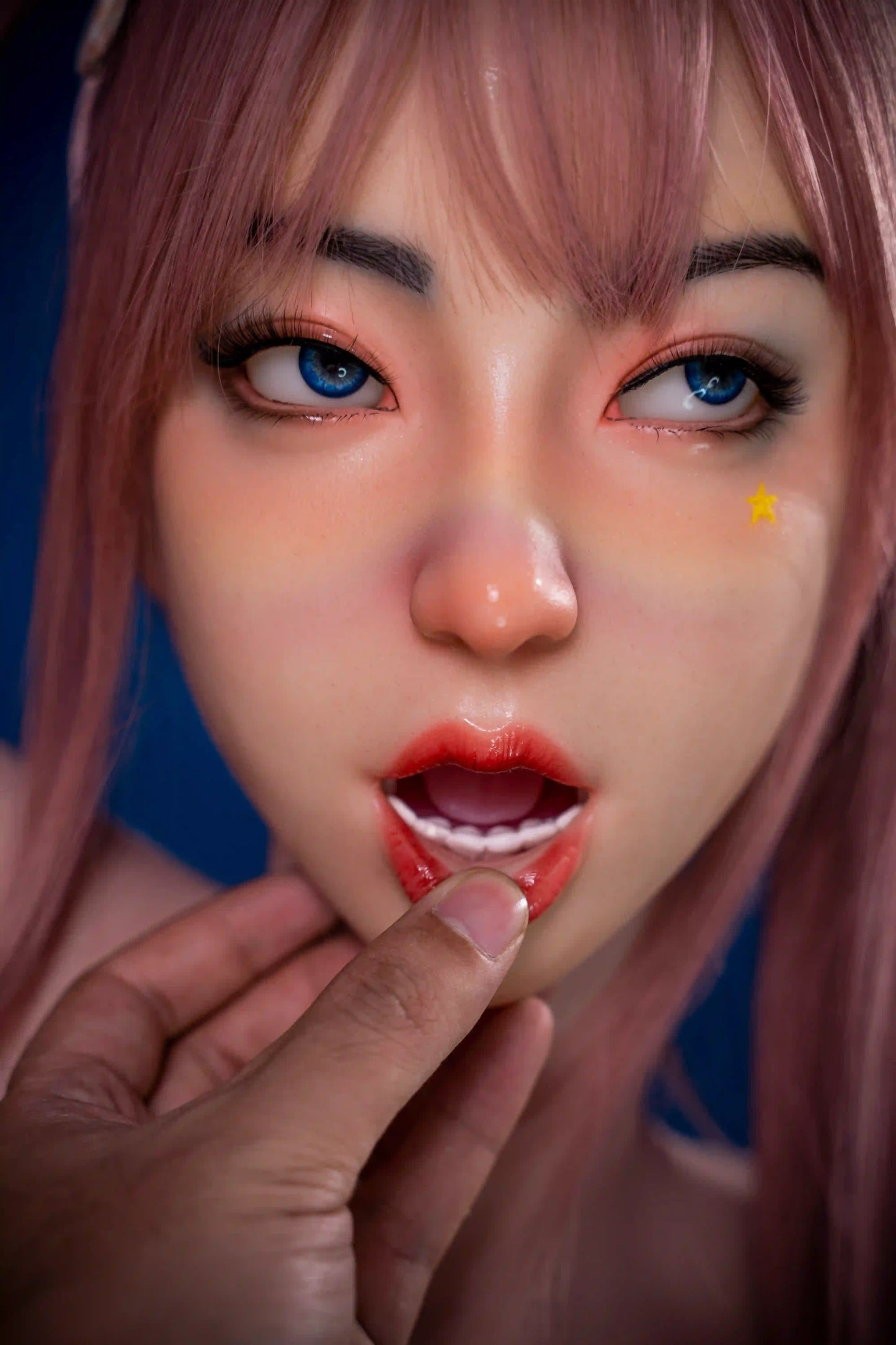 TopLoveDoll | Miko Cyborg - Poupée sexuelle BJD anime futuriste aux cheveux roses
