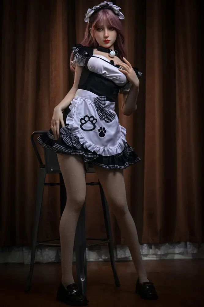TopLoveDoll｜ Poupée sexuelle asiatique multi-tailles, cheveux violets, style anime - Fiona