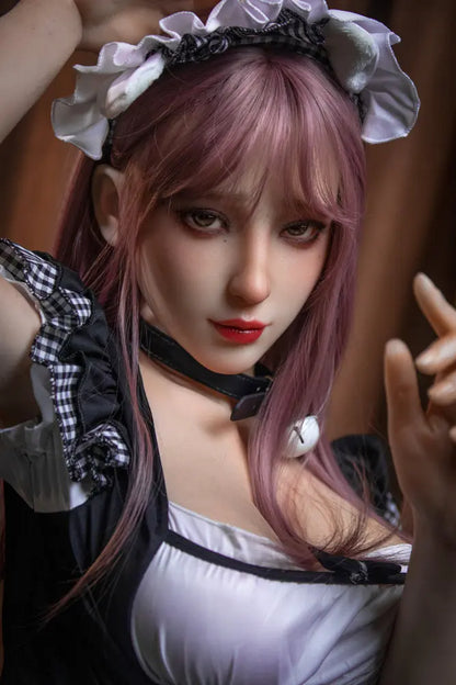 TopLoveDoll｜ Poupée sexuelle asiatique multi-tailles, cheveux violets, style anime - Fiona